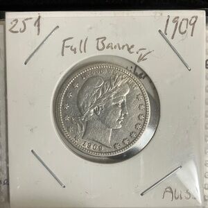 Barber Quarter Coin lot